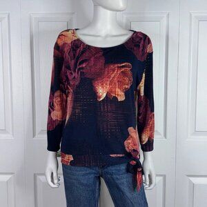 ROBERT RODRIGUEZ women's floral sweater medium
